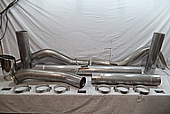 5" Stainless Steel Exhaust for Truck BEFORE Chrome-Like Metal Polishing and Buffing Services / Restoration Services