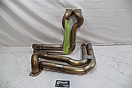 Stainless Steel Exhaust Pipes BEFORE Chrome-Like Metal Polishing and Buffing Services / Restoration Services