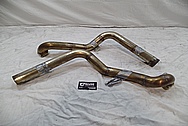 Stainless Steel Exhaust Pipes BEFORE Chrome-Like Metal Polishing and Buffing Services / Restoration Services