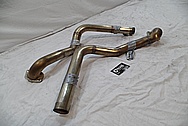 Stainless Steel Exhaust Pipes BEFORE Chrome-Like Metal Polishing and Buffing Services / Restoration Services