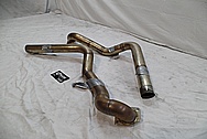 Stainless Steel Exhaust Pipes BEFORE Chrome-Like Metal Polishing and Buffing Services / Restoration Services