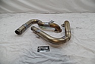 Stainless Steel Exhaust Pipes BEFORE Chrome-Like Metal Polishing and Buffing Services / Restoration Services