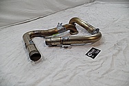 Stainless Steel Exhaust Pipes BEFORE Chrome-Like Metal Polishing and Buffing Services / Restoration Services