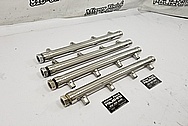 Boat Engine Aluminum Fuel Rails AFTER Chrome-Like Metal Polishing and Buffing Services - Aluminum Polishing - Boat Polishing