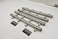 Boat Engine Aluminum Fuel Rails AFTER Chrome-Like Metal Polishing and Buffing Services - Aluminum Polishing - Boat Polishing