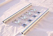 Chevy V8 Aluminum Fuel Rails AFTER Chrome-Like Metal Polishing and Buffing Services