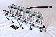 Toyota Supra 2JZ - GTE Aluminum Fuel Rail AFTER Chrome-Like Metal Polishing and Buffing Services