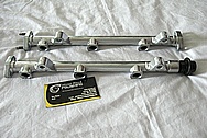 2005 Hyundai Tiburon Aluminum Fuel Rails BEFORE Chrome-Like Metal Polishing and Buffing Services