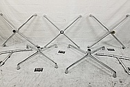 Aluminum Chair / Furniture Pieces AFTER Chrome-Like Metal Polishing and Buffing Services / Restoration Services - Aluminum Polishing