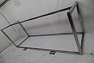 Stainless Steel Store Furniture Rack BEFORE Chrome-Like Metal Polishing and Buffing Services / Restoration Services - Steel Polishing Services 
