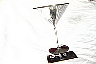 Titanium Metal Martini Glasses AFTER Chrome-Like Metal Polishing and Buffing Services