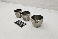 Stainless Steel Cups / Glasses BEFORE Chrome-Like Metal Polishing and Buffing Services - Steel Polishing - Glass Polishing