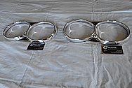 1964 Pontiac GTO Aluminum Headlight Bezels BEFORE Chrome-Like Metal Polishing - Aluminum Polishing