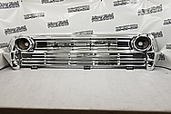 1974 Ford Econoline E-100 Aluminum Grille AFTER Chrome-Like Metal Polishing - Aluminum Polishing Services - Dent Removal Services