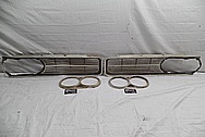 1964 Pontiac GTO Aluminum Grille BEFORE Chrome-Like Metal Polishing - Aluminum Polishing