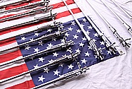 U.S. Military Springfield M1903A3 Stainless Steel Rifles and Accessories AFTER Chrome-Like Metal Polishing and Buffing Services