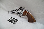 1965 Colt Python .357 Magnum Stainless Steel Revolver / Gun AFTER Chrome-Like Metal Polishing and Buffing Services - Stainless Steel Polishing Services