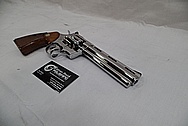 1965 Colt Python .357 Magnum Stainless Steel Revolver / Gun AFTER Chrome-Like Metal Polishing and Buffing Services - Stainless Steel Polishing Services