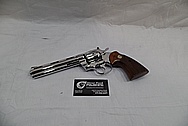 1965 Colt Python .357 Magnum Stainless Steel Revolver / Gun AFTER Chrome-Like Metal Polishing and Buffing Services - Stainless Steel Polishing Services