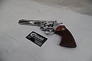 1965 Colt Python .357 Magnum Stainless Steel Revolver / Gun AFTER Chrome-Like Metal Polishing and Buffing Services - Stainless Steel Polishing Services