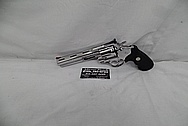 Steel Colt Python Revolver AFTER Chrome-Like Metal Polishing and Buffing Services / Restoration Services - Steel Gun Polishing Services 