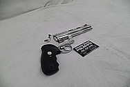 Steel Colt Python Revolver AFTER Chrome-Like Metal Polishing and Buffing Services / Restoration Services - Steel Gun Polishing Services 