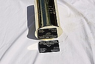 U.S. Military Howitzer 105 mm Brass Round AFTER Chrome-Like Metal Polishing and Buffing Services