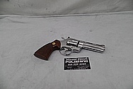 Stainless Steel Colt Python Revolver AFTER Chrome-Like Metal Polishing and Buffing Services / Restoration Services - Steel Gun Polishing Services