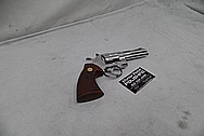 Stainless Steel Colt Python Revolver AFTER Chrome-Like Metal Polishing and Buffing Services / Restoration Services - Steel Gun Polishing Services