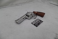 Stainless Steel Colt Python Revolver AFTER Chrome-Like Metal Polishing and Buffing Services / Restoration Services - Steel Gun Polishing Services