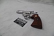 Stainless Steel Colt Python Revolver AFTER Chrome-Like Metal Polishing and Buffing Services / Restoration Services - Steel Gun Polishing Services