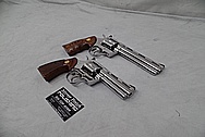 Stainless Steel Colt Python Revolver AFTER Chrome-Like Metal Polishing and Buffing Services / Restoration Services - Steel Gun Polishing Services