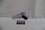 Colt Stainless Steel 1911 Slide Action Gun AFTER Chrome-Like Metal Polishing and Buffing Services - Stainless Steel Polishing Services