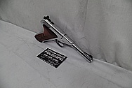 Colt Woodsman .22 Caliber Stainless Steel Slide Action Gun AFTER Chrome-Like Metal Polishing and Buffing Services - Stainless Steel Polishing Services