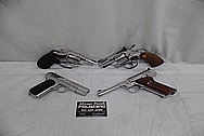 Colt Stainless Steel Guns AFTER Chrome-Like Metal Polishing and Buffing Services - Stainless Steel Polishing Services