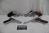 Colt Stainless Steel Guns AFTER Chrome-Like Metal Polishing and Buffing Services - Stainless Steel Polishing Services