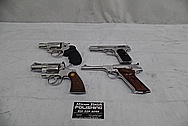 Colt Stainless Steel Guns AFTER Chrome-Like Metal Polishing and Buffing Services - Stainless Steel Polishing Services
