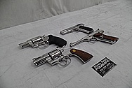 Colt Stainless Steel Guns AFTER Chrome-Like Metal Polishing and Buffing Services - Stainless Steel Polishing Services