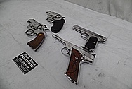 Colt Stainless Steel Guns AFTER Chrome-Like Metal Polishing and Buffing Services - Stainless Steel Polishing Services