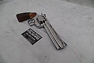 Colt Stainless Steel Python .357 Revolver AFTER Chrome-Like Metal Polishing and Buffing Services - Stainless Steel Polishing Services