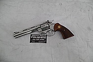 Colt Stainless Steel Python .357 Revolver AFTER Chrome-Like Metal Polishing and Buffing Services - Stainless Steel Polishing Services