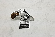 S&W Smith and Wesson Stainless Steel .357 Magnum Revolver AFTER Chrome-Like Metal Polishing and Buffing Services - Steel Polishing - Gun Polishing