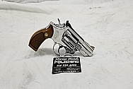 S&W Smith and Wesson Stainless Steel .357 Magnum Revolver AFTER Chrome-Like Metal Polishing and Buffing Services - Steel Polishing - Gun Polishing