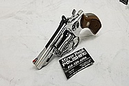 S&W Smith and Wesson Stainless Steel .357 Magnum Revolver AFTER Chrome-Like Metal Polishing and Buffing Services - Steel Polishing - Gun Polishing