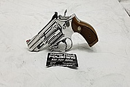 S&W Smith and Wesson Stainless Steel .357 Magnum Revolver AFTER Chrome-Like Metal Polishing and Buffing Services - Steel Polishing - Gun Polishing