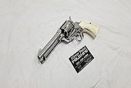 Ruger New Vaquero Stainless Steel .45 Caliber Revolver AFTER Chrome-Like Metal Polishing and Buffing Services - Stainless Steel Polishing