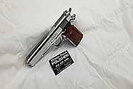 Stainless Steel Llama Semi - Auto Gun AFTER Chrome-Like Metal Polishing - Stainless Steel Polishing and Gun Grip Polishing 