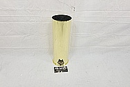 Brass Howitzer Shell AFTER Chrome-Like Metal Polishing and Buffing Services - Brass Polishing Services