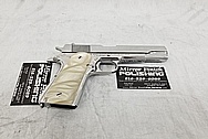 Stainless Steel Colt 1911 Gun AFTER Chrome-Like Metal Polishing and Buffing Services - Gun Polishing Services