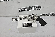 Smith & Wesson 629 Classic 44 Magnum Stainless Steel Gun AFTER Chrome-Like Metal Polishing - Stainless Steel Polishing Services - Gun Polishing 